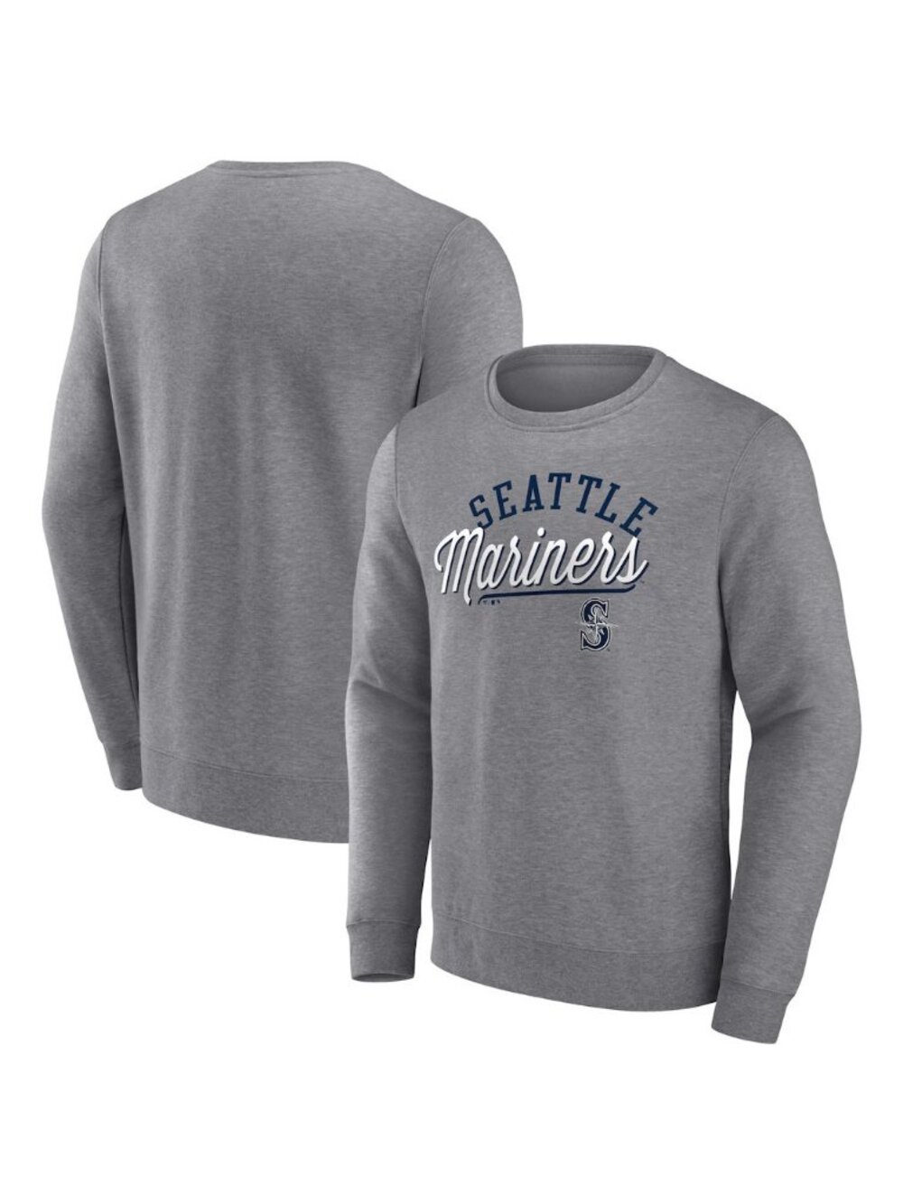 Fanatics Seattle Mariners Simplicity Pullover Sweater Sweatshirt Gray Men's